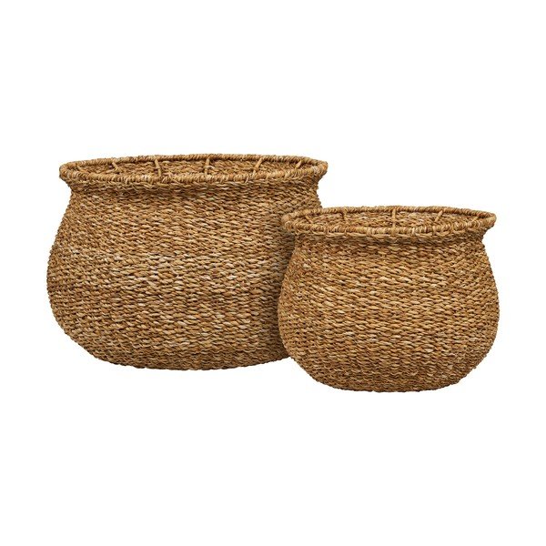 Doniczki zestaw 2 szt. z trawy morskiej ø 46 cm Eden – House Nordic