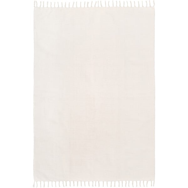 Biały ręcznie tkany bawełniany dywan Westwing Collection Agneta, 70 x 140 cm