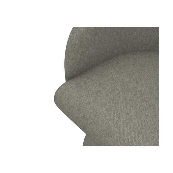 Szary tapicerowany fotel jadalniany Kanoa – Makamii-image-4