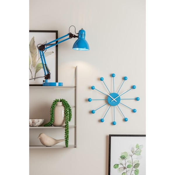 Jasnoniebieska lampa stołowa z metalowym kloszem (wysokość 52 cm) Funky Hobby – Leitmotiv-image-1