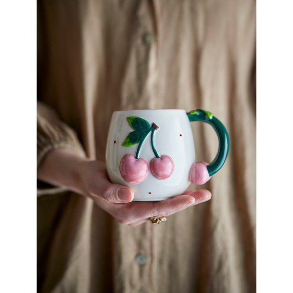 Kremowy kubek ceramiczny 420 ml Berrie – Bloomingville-image-2