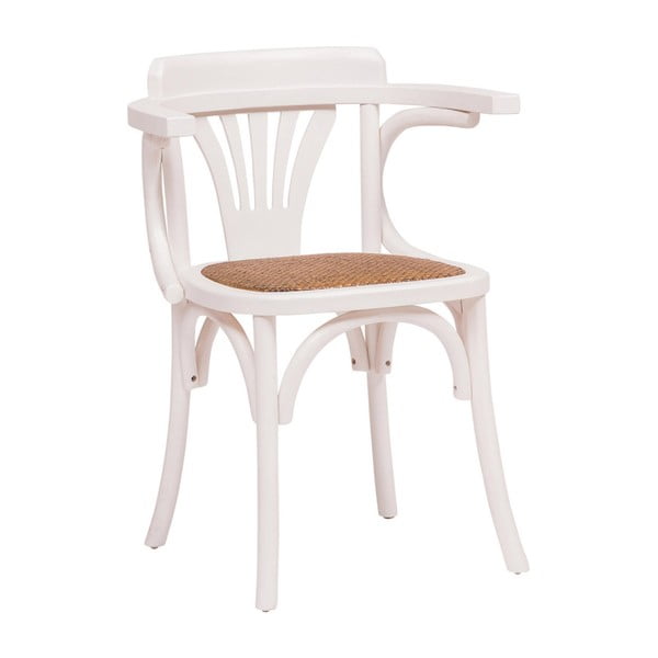 Białe krzesło drewniane Crido Consulting Pellia