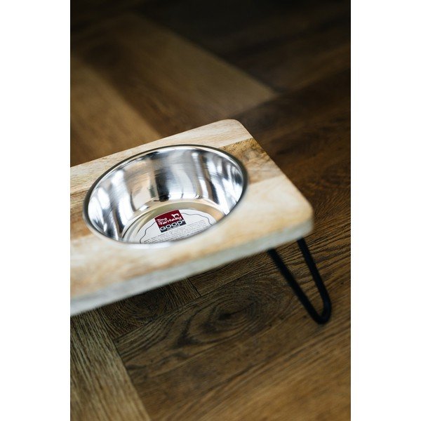 Drewniany zestaw misek ze stojakiem dla psów Dog Fantasy – Plaček Pet Products-image-3