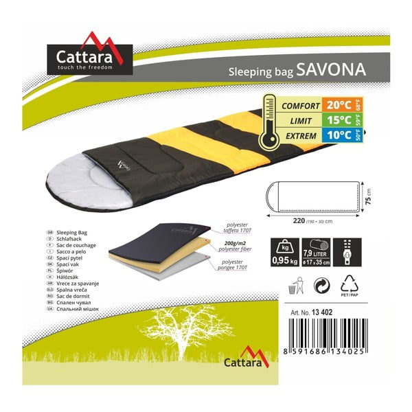 Śpiwór kołdrowy Cattara Savona-image-2