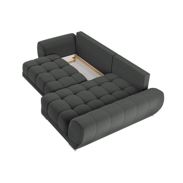 Ciemnoszary rozkładany narożnik Windsor & Co Sofas Cloudlet, prawostronny-image-4
