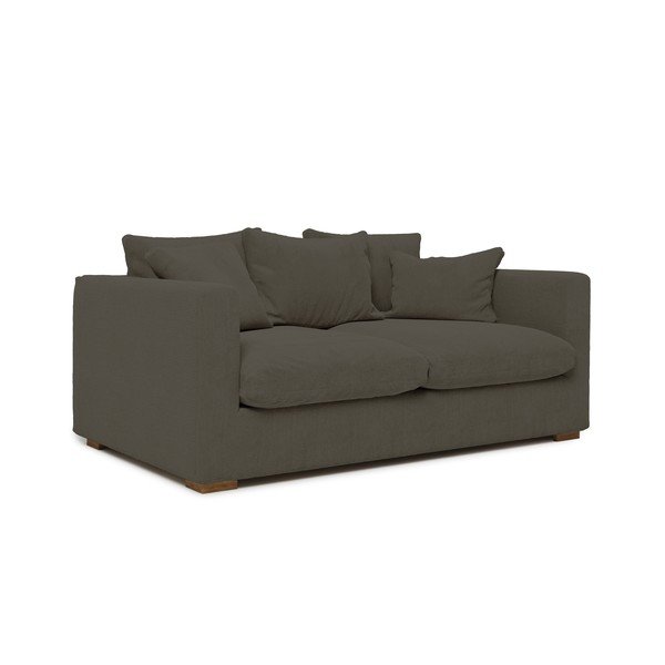 Ciemnoszara sztruksowa sofa 175 cm Comfy – Scandic-image-1