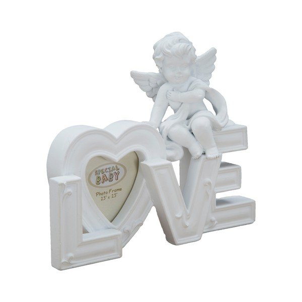 Biała ramka na zdjęcie o wymiarach 5x5 cm Mauro Ferretti Baby Love-image-3