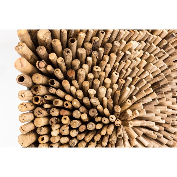Dekoracja ścienna z drewna tekowego WOOX LIVING Bee, 70x70 cm-image-1