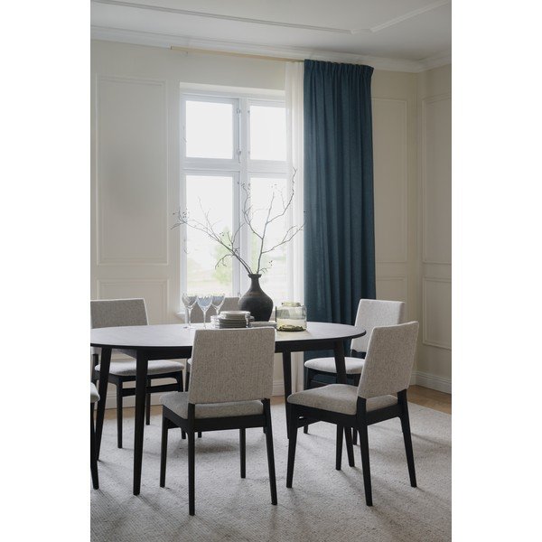Kremowe/w ciemnym naturalnym kolorze krzesło z litego drewna dębowego Medford – Rowico-image-1