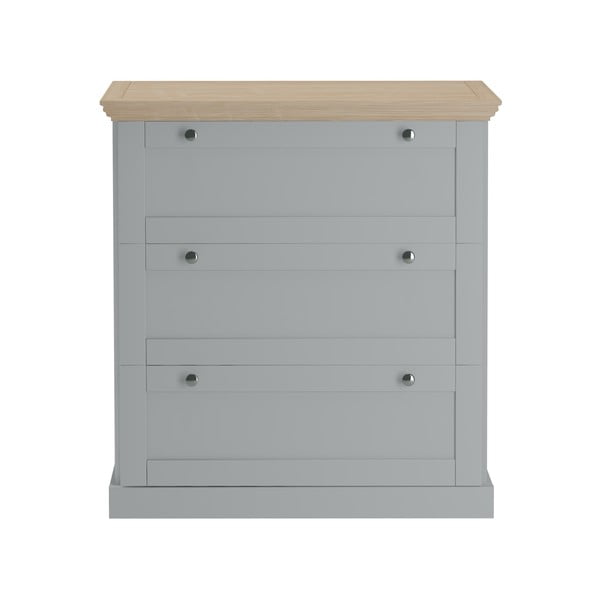 Szara wysoka komoda 75x80 cm Binz – Støraa
