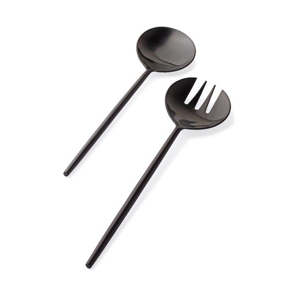 Sztućce do sałatek 2 szt. ze stali nierdzewnej Bronte – Bizzotto-image-1