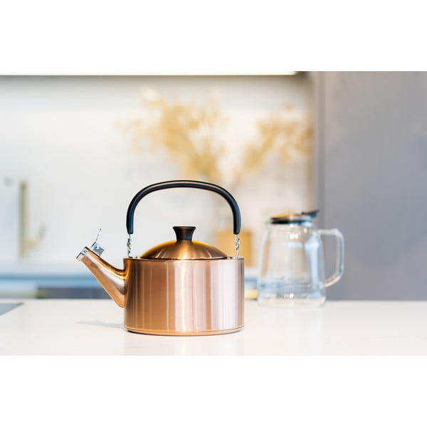 Czajnik ze stali nierdzewnej w kolorze miedzi 1,5 l Diamante – Vialli Design-image-4