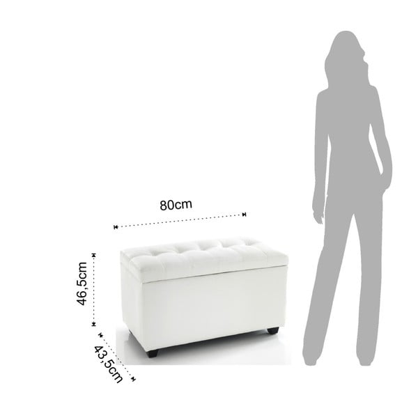 Biała ławka ze schowkiem Tomasucci Nice-image-3