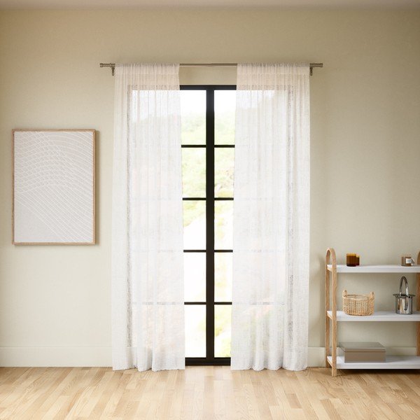 Białe firanki zestaw 2 szt. 132x213 cm Sheera – Umbra-image-3