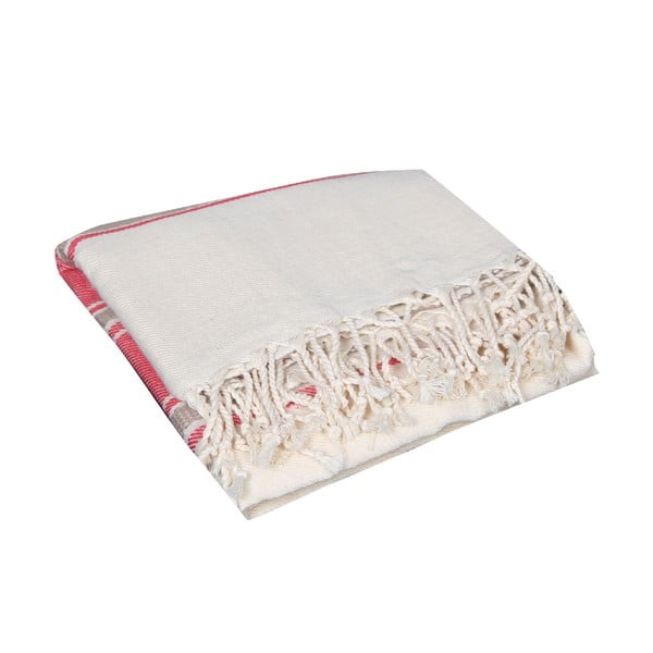 Ręcznik hammam Veronica Red, 90x190 cm