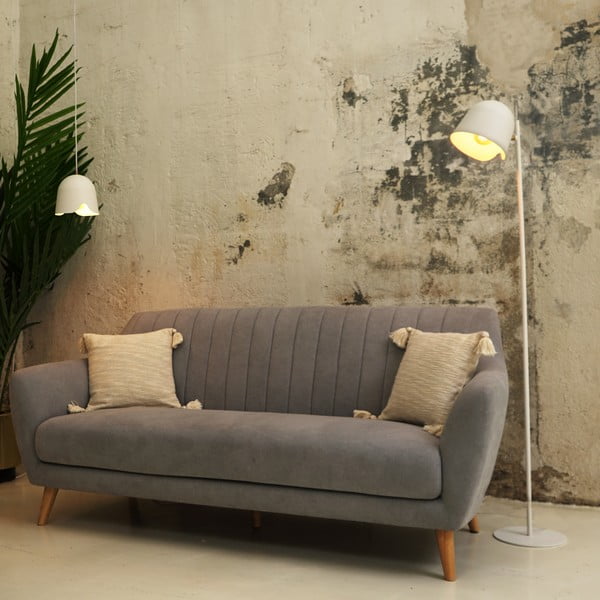 Biała lampa stojąca SULION Paris, wys. 150 cm-image-1