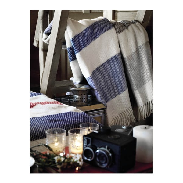 Jasnoszary pled z domieszką bawełny Euromant Granite, 140x180 cm-image-4