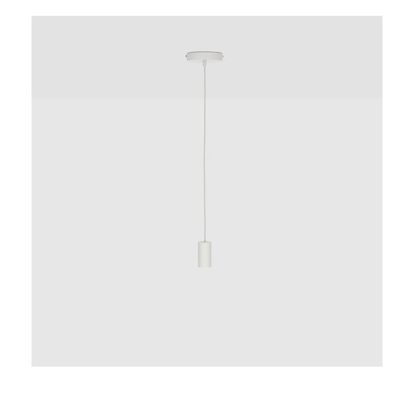 Biała lampa wisząca ze ściemniaczem ø 5 cm – tala