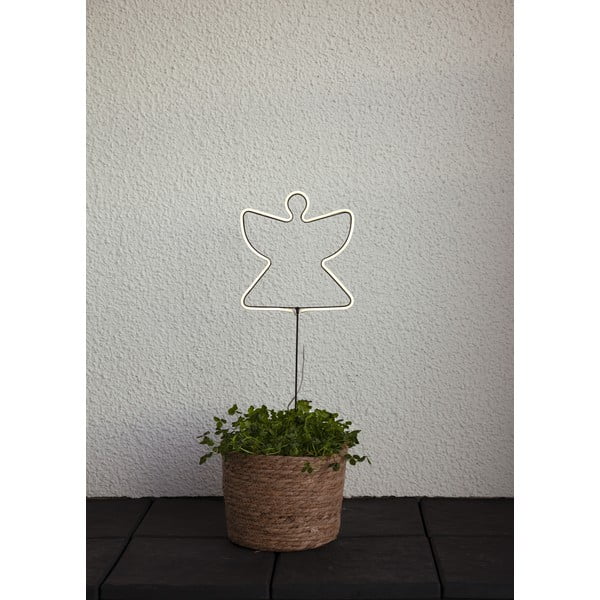 Czarna dekoracja świetlna ze świątecznym motywem Neon Angel – Star Trading-image-2