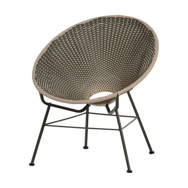 Zielony fotel ogrodowy ze sztucznego rattanu Kazoun – WOOOD