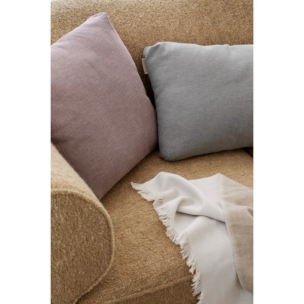 Jasnoszara wełniana narzuta Blomus Merino-image-2