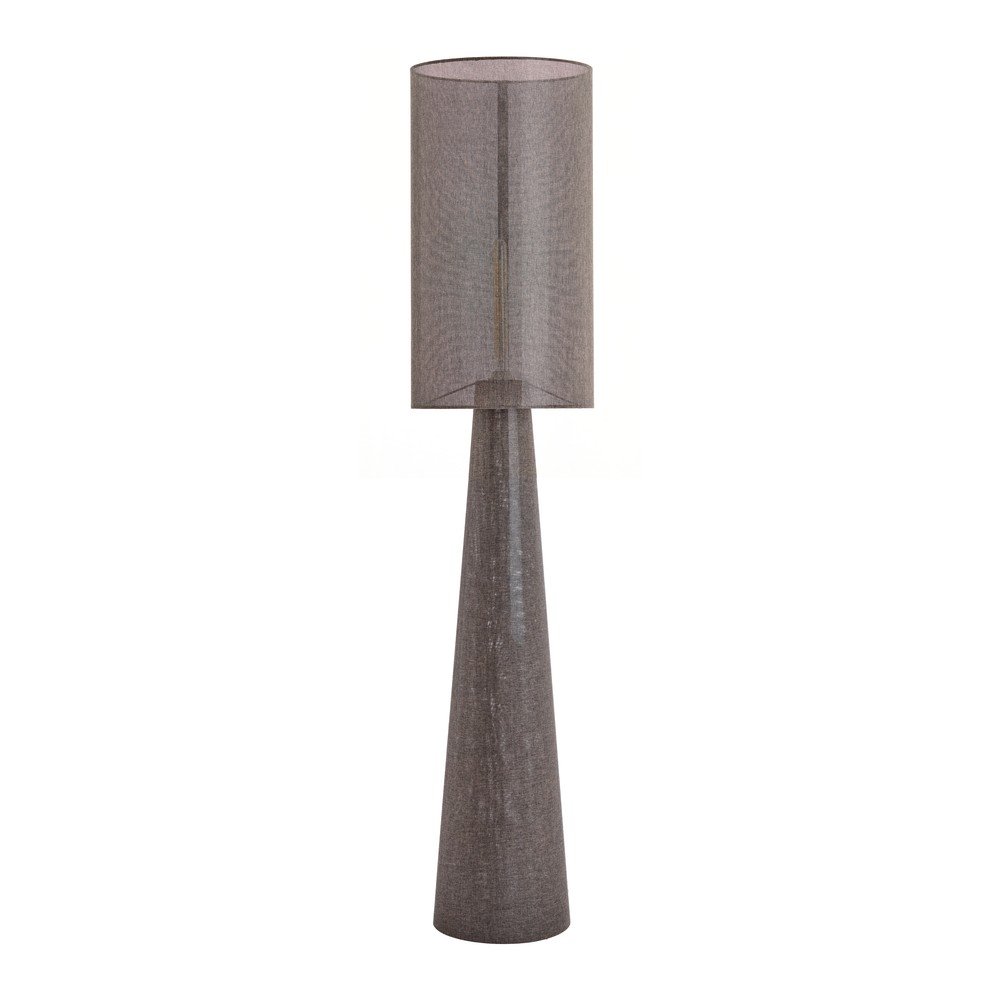 Brązowa lampa stojąca z tekstylnym kloszem (wysokość 180 cm) Micky – Light & Living