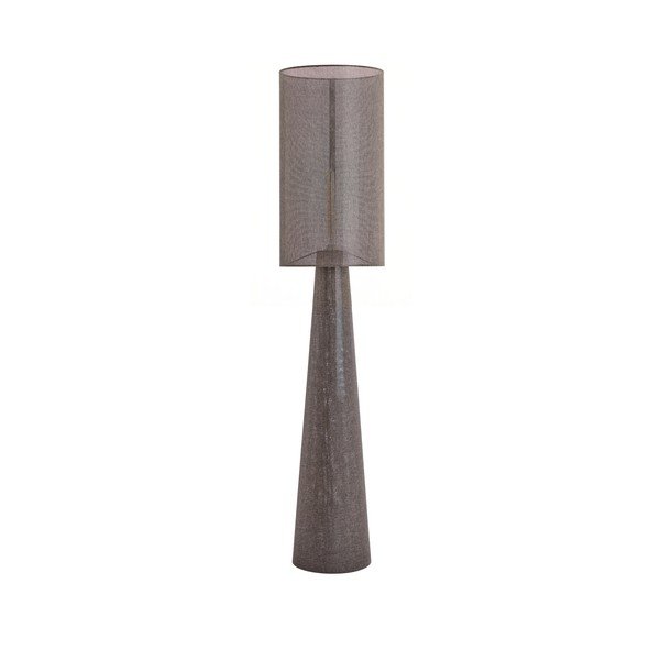 Brązowa lampa stojąca z tekstylnym kloszem (wysokość 180 cm) Micky – Light & Living