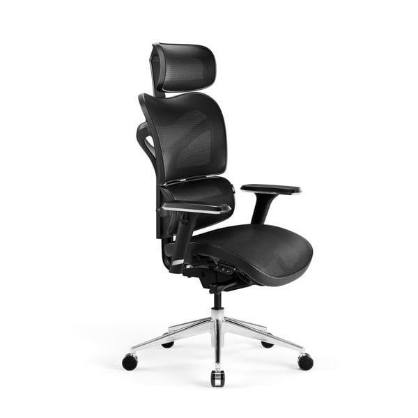 Czarne krzesło biurowe V-Commander – Diablo Chairs
