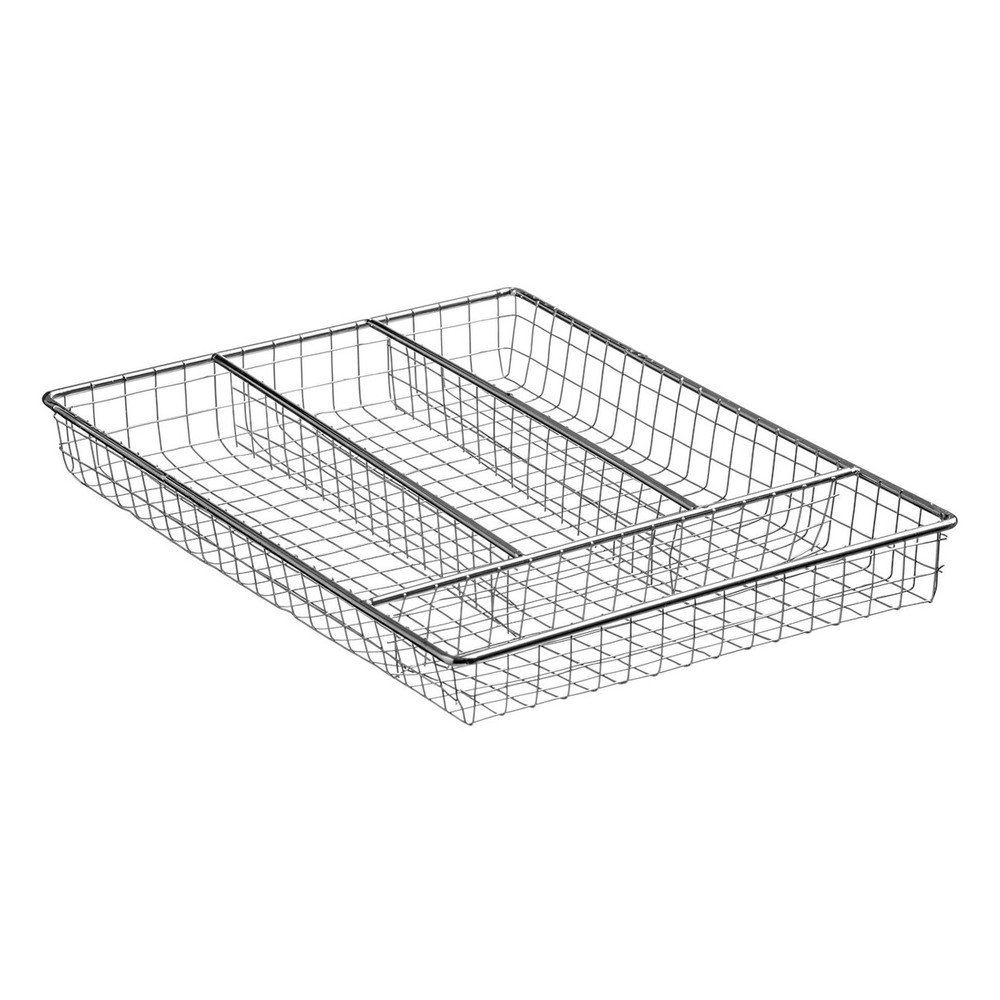 Metalowy organizer na sztućce do szuflady w kolorze srebra 22 x 31 cm Esme – Premier Housewares