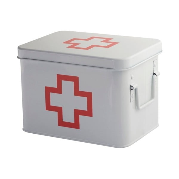 Metalowe pudełko na leki Red Cross
