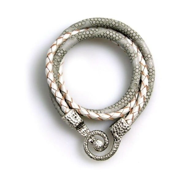 Bransoletka Snake, beżowa