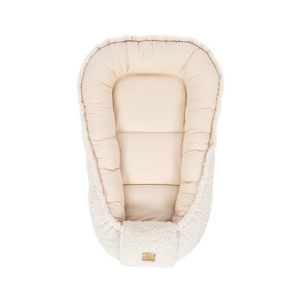 Beżowy kokon dla niemowląt 55x83 cm – Meowbaby-image-1