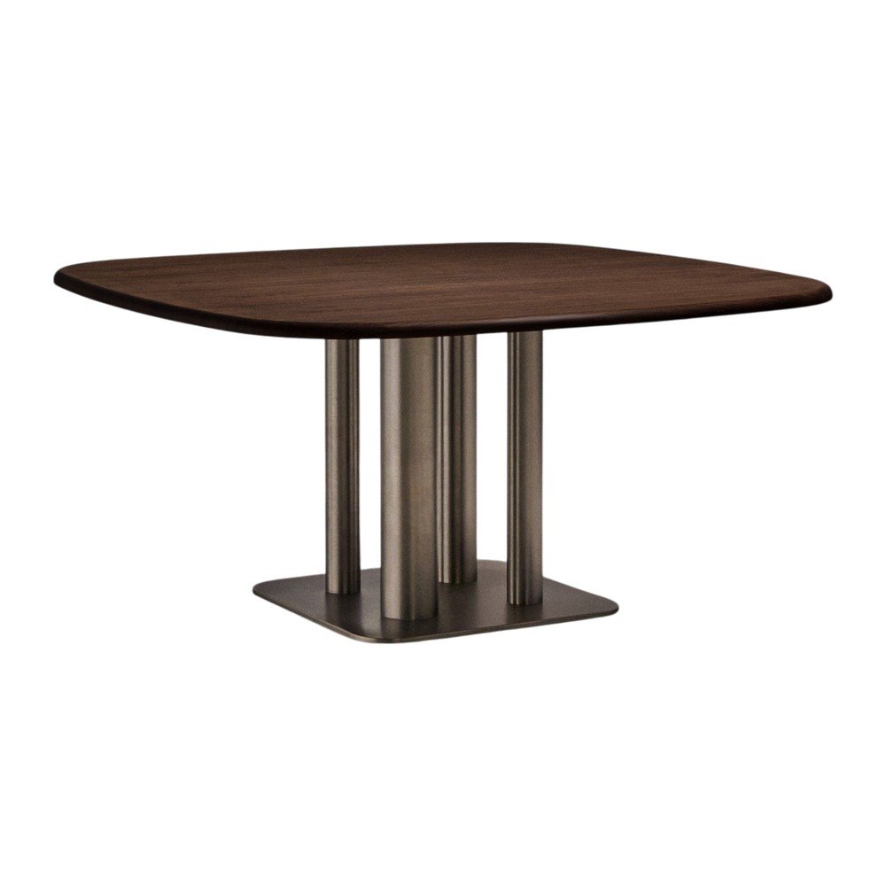 Stół w dekorze orzecha 150x150 cm Melvar – Kave Home