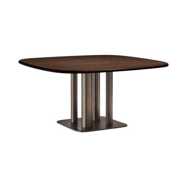 Stół w dekorze orzecha 150x150 cm Melvar – Kave Home