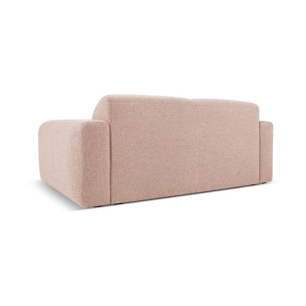 Różowa sofa z materiału bouclé 170 cm Molino – Micadoni Home-image-3