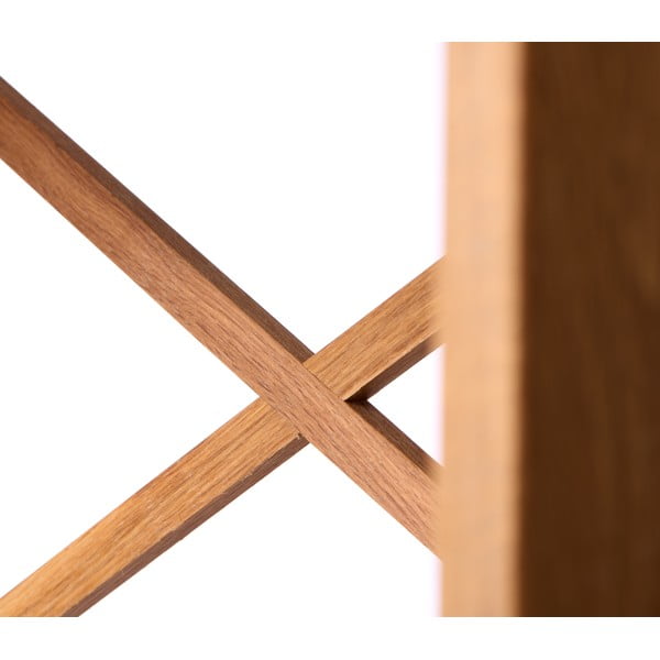 Regał z litego drewna dębowego w naturalnym kolorze 70x87 cm X-Shelf – Unique Furniture-image-3