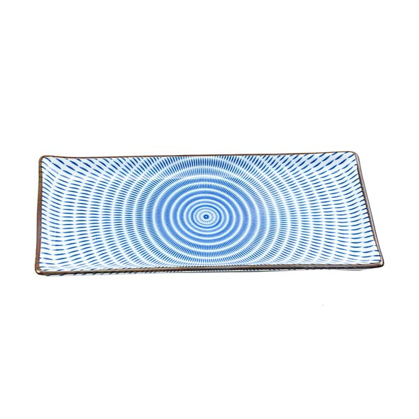 Talerz porcelanowy Blue Stripe, 28 cm