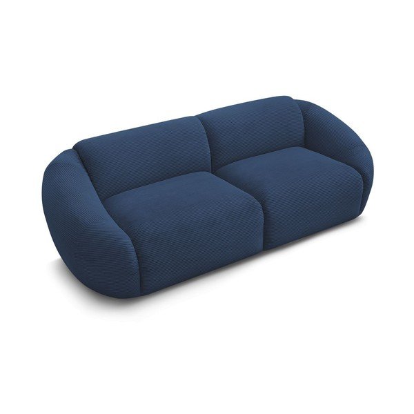 Ciemnoniebieska sztruksowa sofa 250 cm Tina – Bobochic Paris-image-3