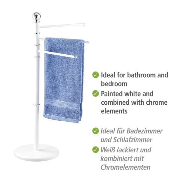 Biały wieszak na ręczniki Wenko Exclusive-image-3