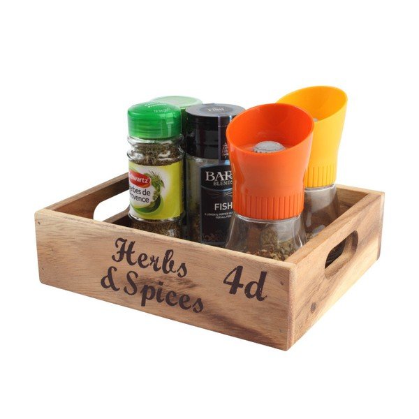 Drewniana skrzynka T&G Woodware Baroque Herbs & Spice-image-1