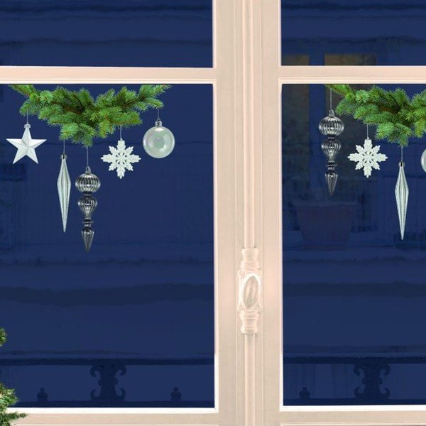 Elektrostatyczna naklejka Klasyczne ozdoby-image-1