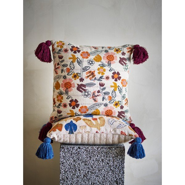 Poduszka dekoracyjna z mieszanki bawełny 45x45 cm Vivielle – Bloomingville-image-1