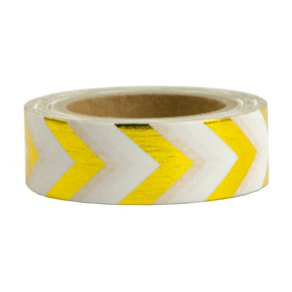 Taśma washi Ohh Deer Gold and White, 10 m