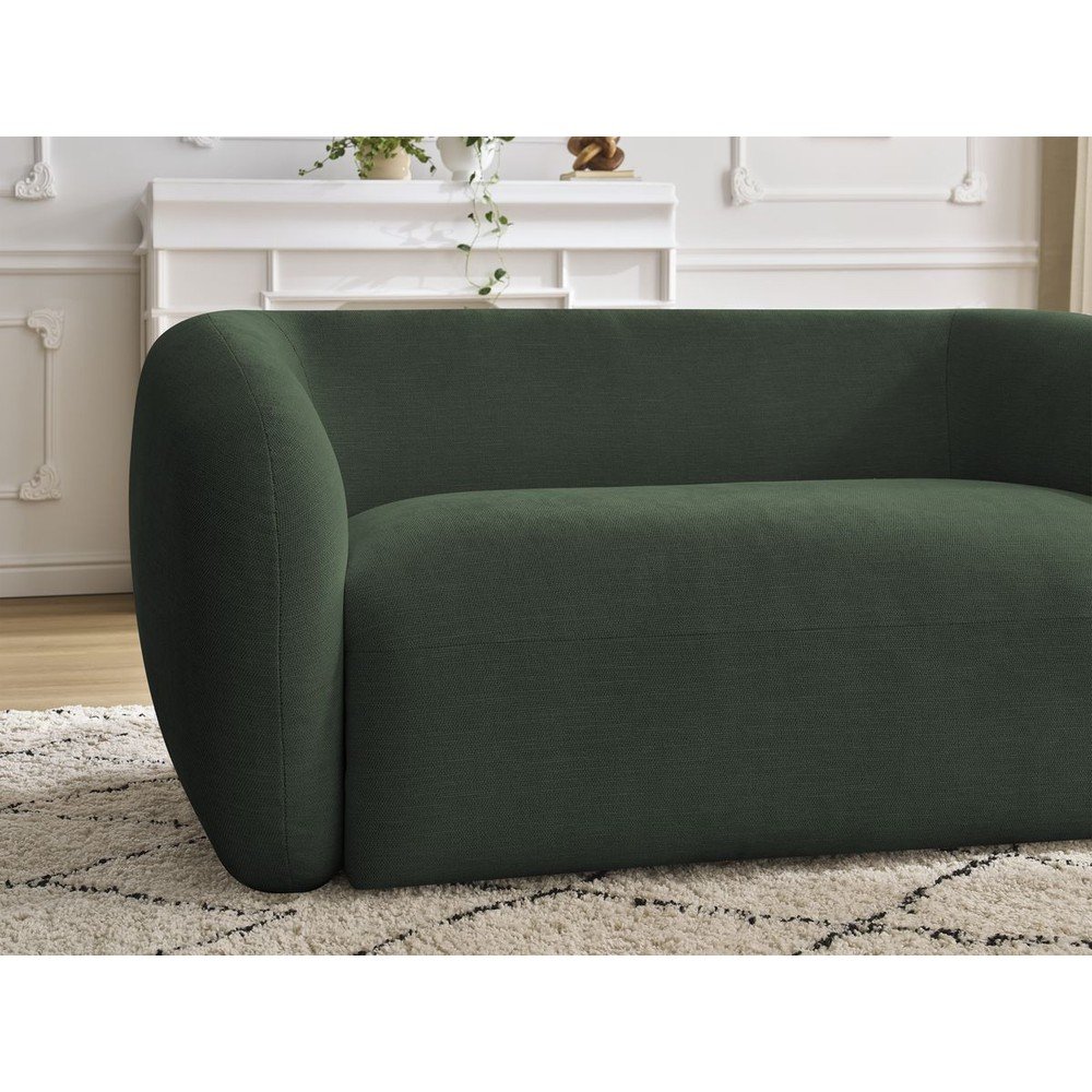 Zielona sofa z tkaniny szenilowej 160 cm Celine – Bobochic Paris (zdjęcie 4)