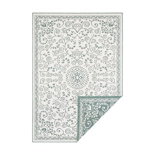 Zielono-kremowy dywan odpowiedni na zewnątrz NORTHRUGS Leyte, 120x170 cm