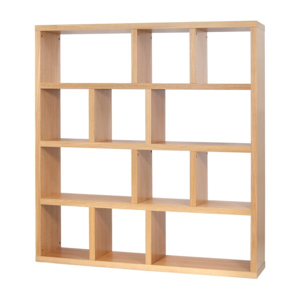 Brązowy regał w dekorze dębu 150x159 cm Berlin – TemaHome-image-2