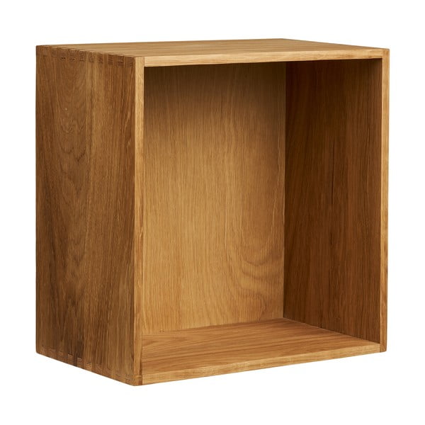 Wielopoziomowa półka z litego drewna dębowego w naturalnym kolorze 18 cm Townsville – House Nordic-image-2