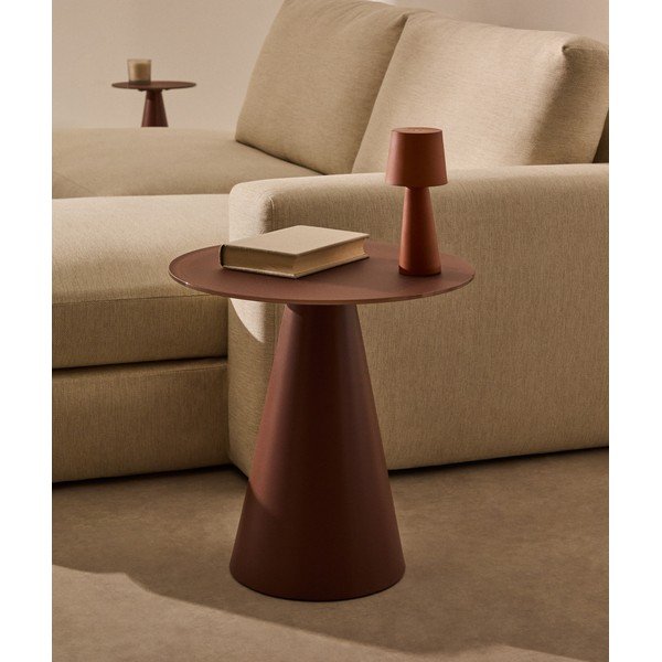 Okrągły stolik ze szklanym blatem ø 50 cm Wilshire – Kave Home-image-1