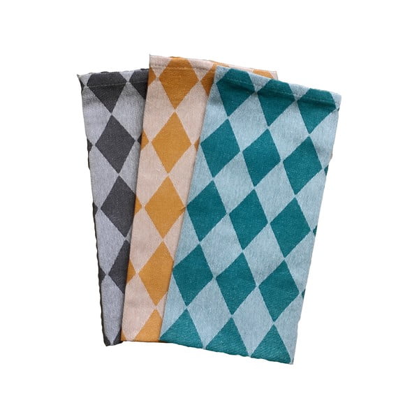 Ścierki bawełniane zestaw 3 szt. 70x50 cm Geometry – JAHU collections