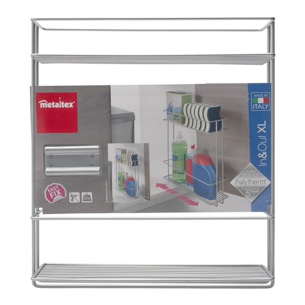 Wysuwany regał na przyprawy z 2 półkami Metaltex In Out-image-4